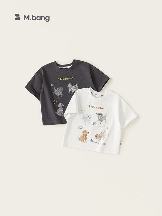 Children's Clothing Tops Summer Cartoon Printed Thin Children's T-shirt
