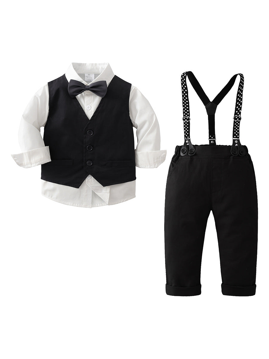 Children's Overalls Clothes British Gentleman Dress Boys Autumn Children's Suit