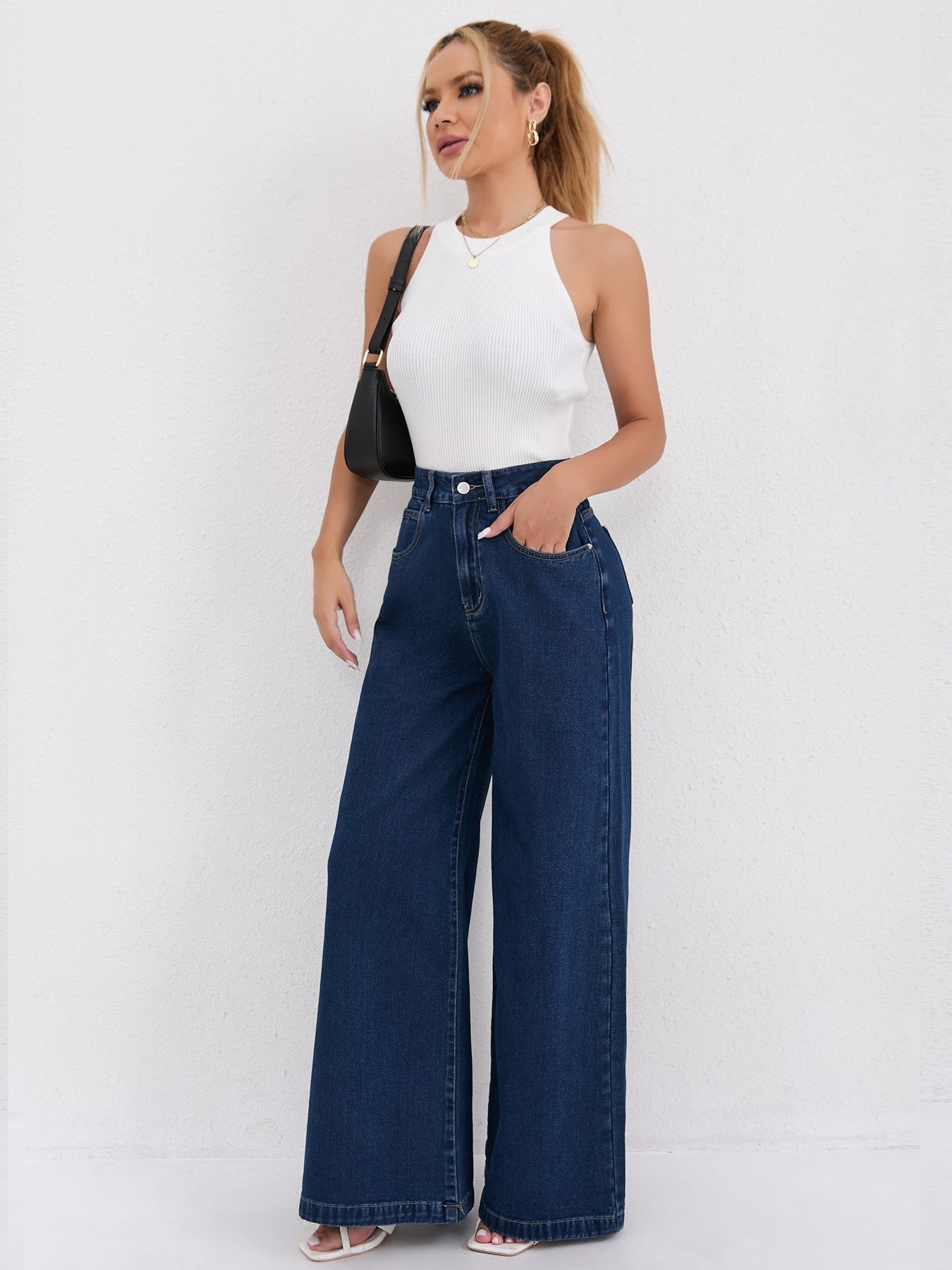 Women's Autumn Loose Casual High Waist Women's Jeans