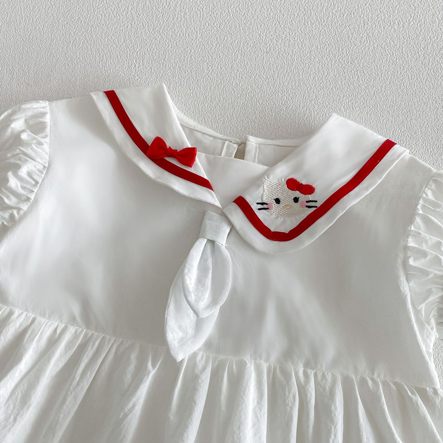 Change College Style Dress Summer Embroidered Bow Jumpsuit, Climbing Suit