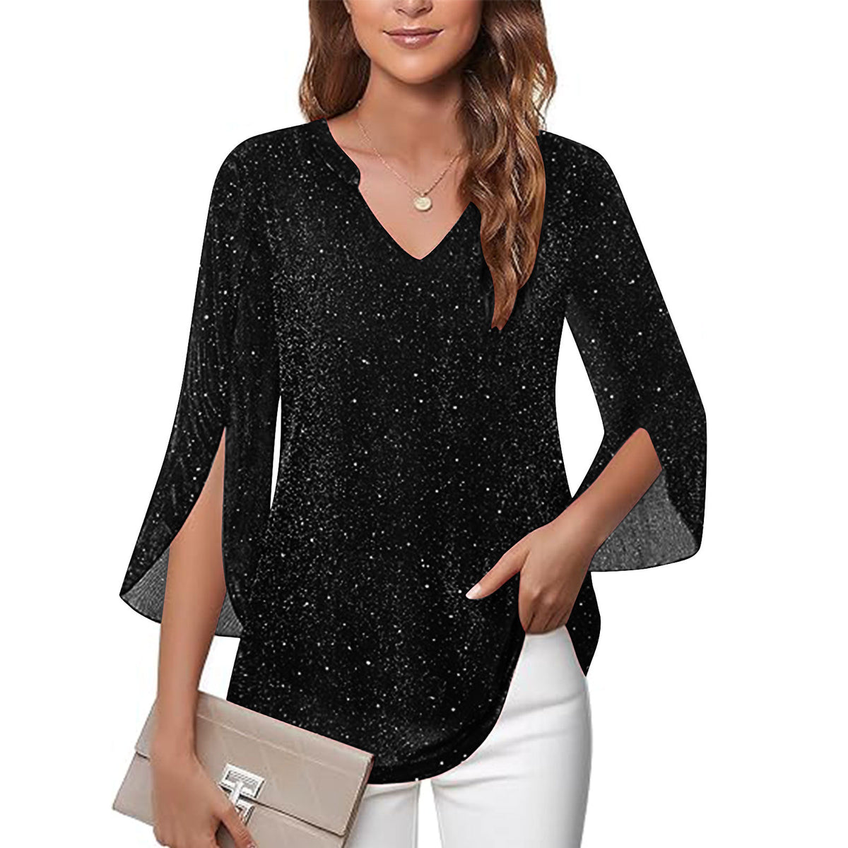 Women's Layer Sier String Mesh Summer Flare Tops