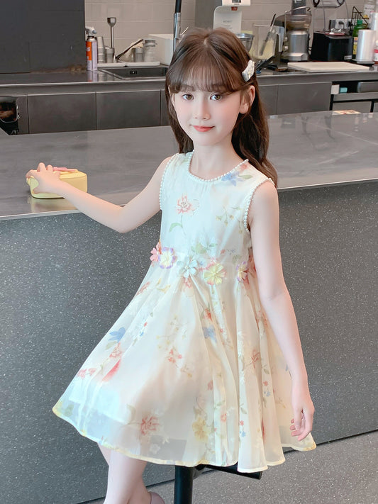 Children's Summer Western Style Fashion Thin Princess Children's Dress