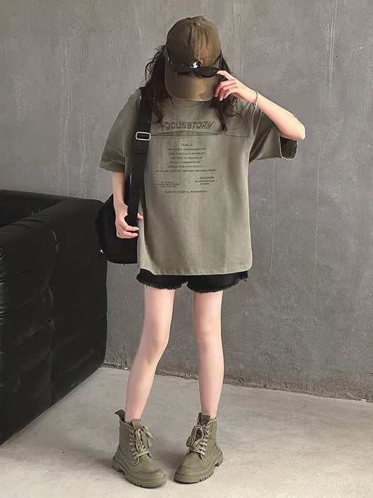 Summer Korean Style Western Medium Big Fashionable Fried Street High-grade Children's T-shirt