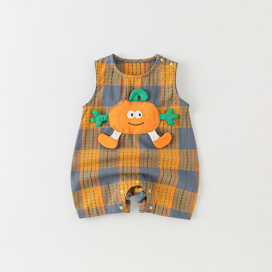 Summer Outing Thin Romper Cute Super Full Moon Year Sleeveless Jumpsuit, Climbing Suit
