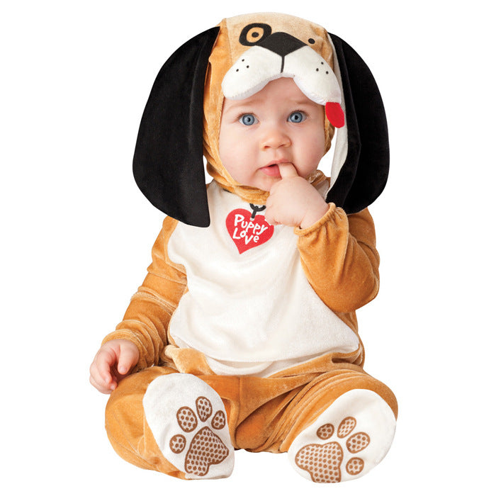 Children's Halloween Christmas Clothing Dress-up Clothes Performance Wear Dinosaur No Lining Jumpsuit, Climbing Suit