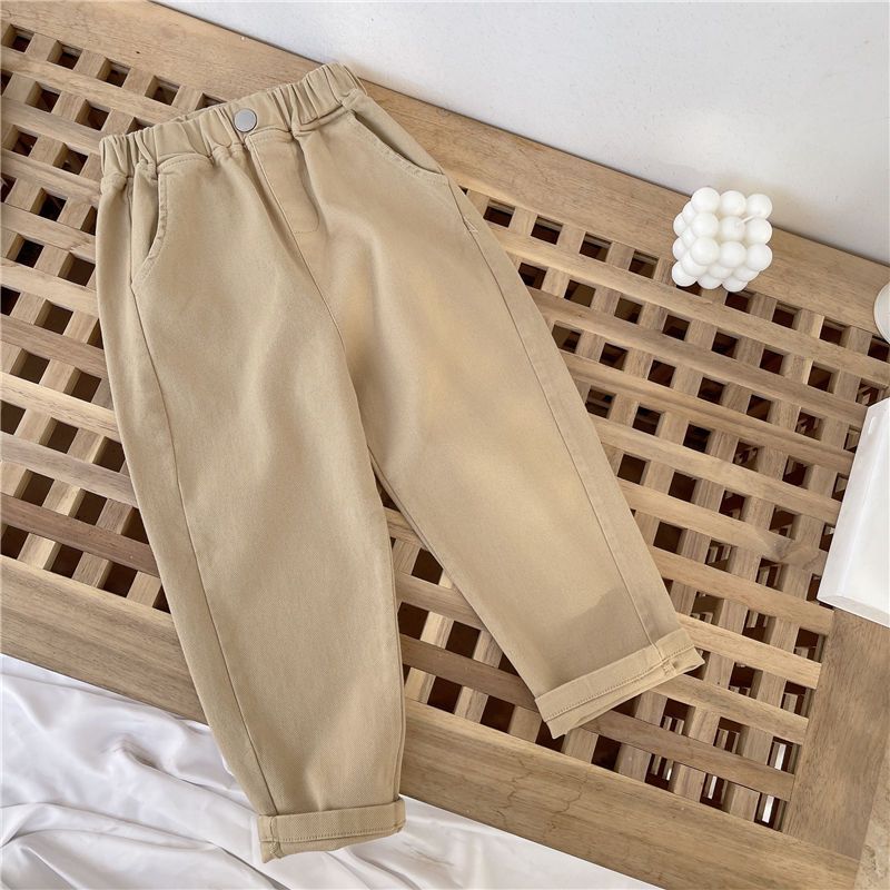 Children's Trousers Medium Big Fashion Casual Stretch Children's Pants