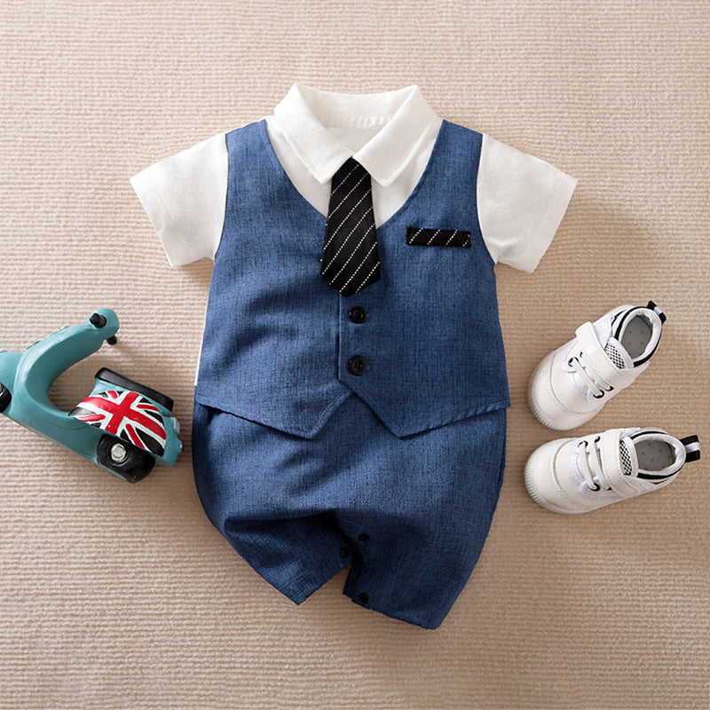 Jumpsuit Summer Full Moon Year Dress Born Hundred Days Romper Jumpsuit, Climbing Suit