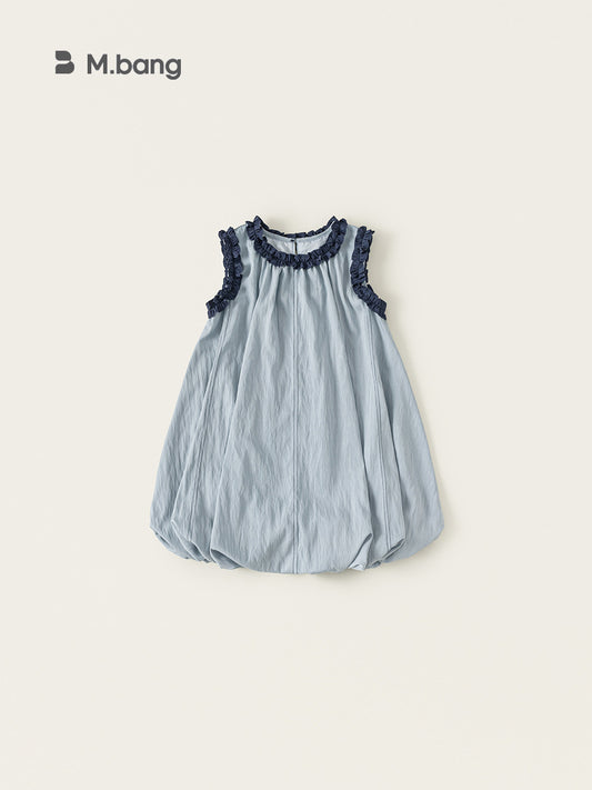 Children's Clothing Skirt Lace Stitching Bud Sleeveless Older Children's Dress
