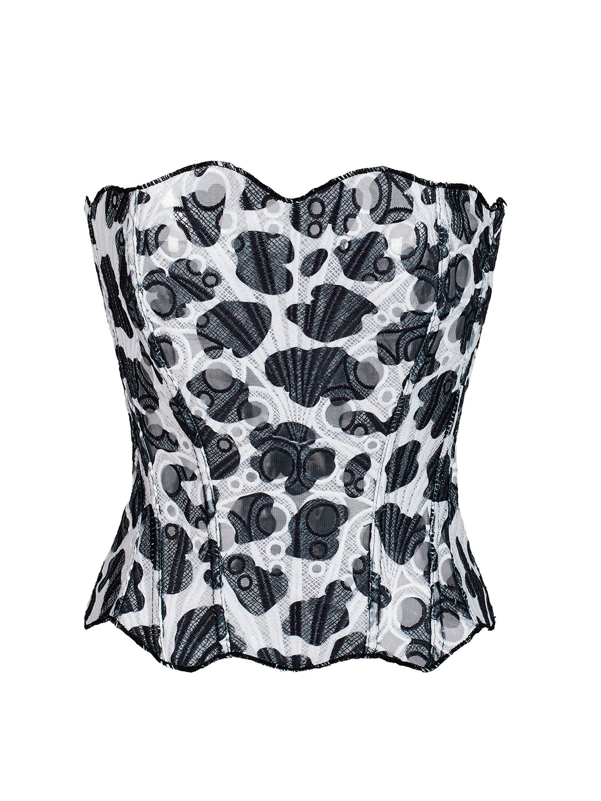 Women's Breathable Hollow Irregular Lace Tight Chest Tops
