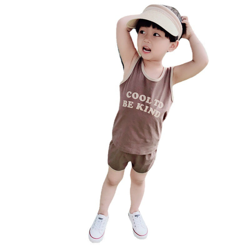Children's Babies Trendy Leisure Sports Digital Basketball Children's Suit