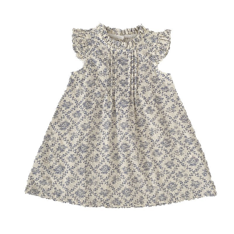 Children's Summer Floral Crawling Suit Jumpsuit Sisters Children's Dress