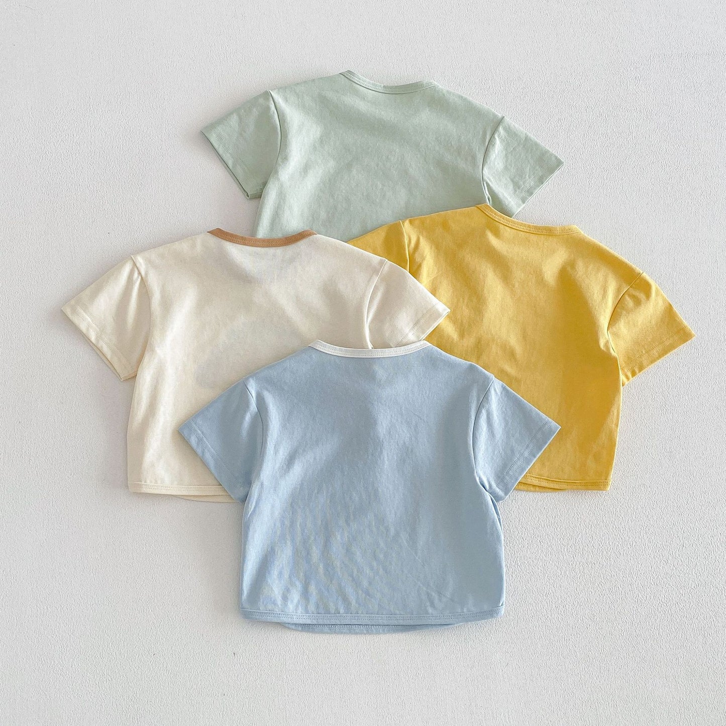 Children's Summer Korean Style Letter Print Design Sense Children's T-shirt