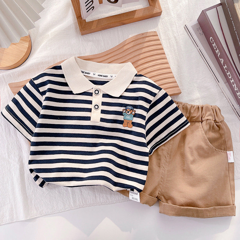 Children's Summer Clothing Handsome Clothes Short Sleeve Children's Suit