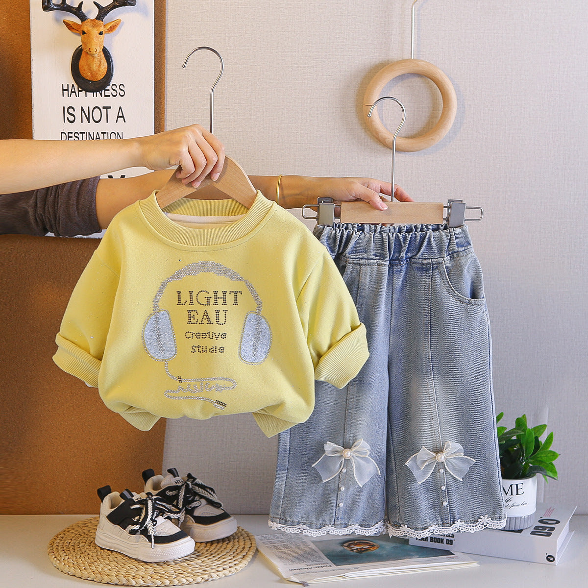 Children's Clothing Outfits Handsome Fashion Spring Clothes Little Sweatshirt Children's Suit
