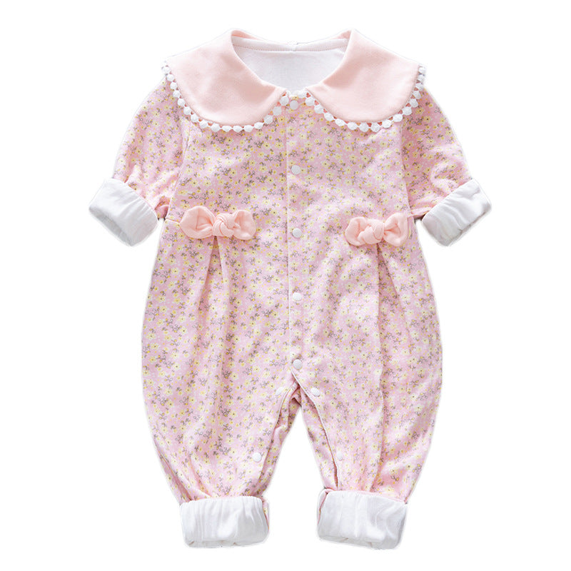 Clothes For Babies Spring Long-sleeved Cute Princess Jumpsuit, Climbing Suit