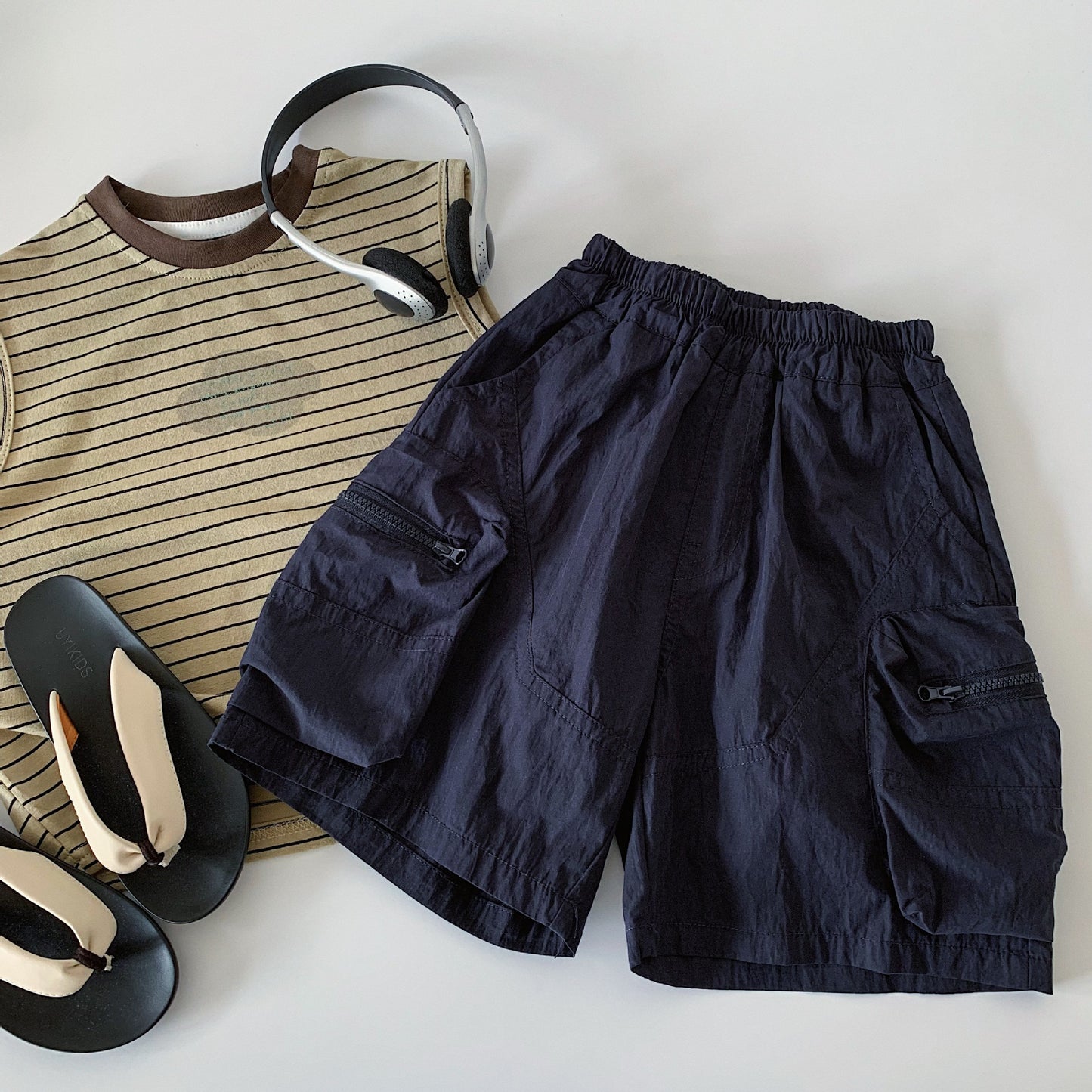 Children's Shorts Summer Casual Fifth Medium Small Woven Children's Pants