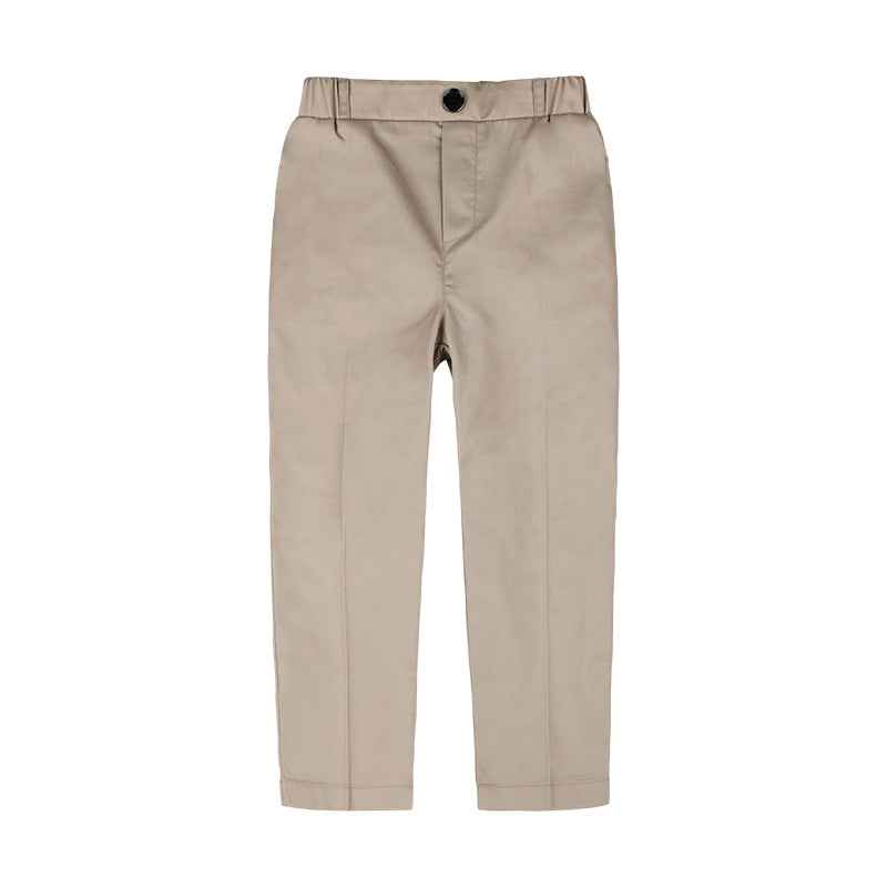 Children's Plus Size Sizes Loose Plaid Suit Children's Pants