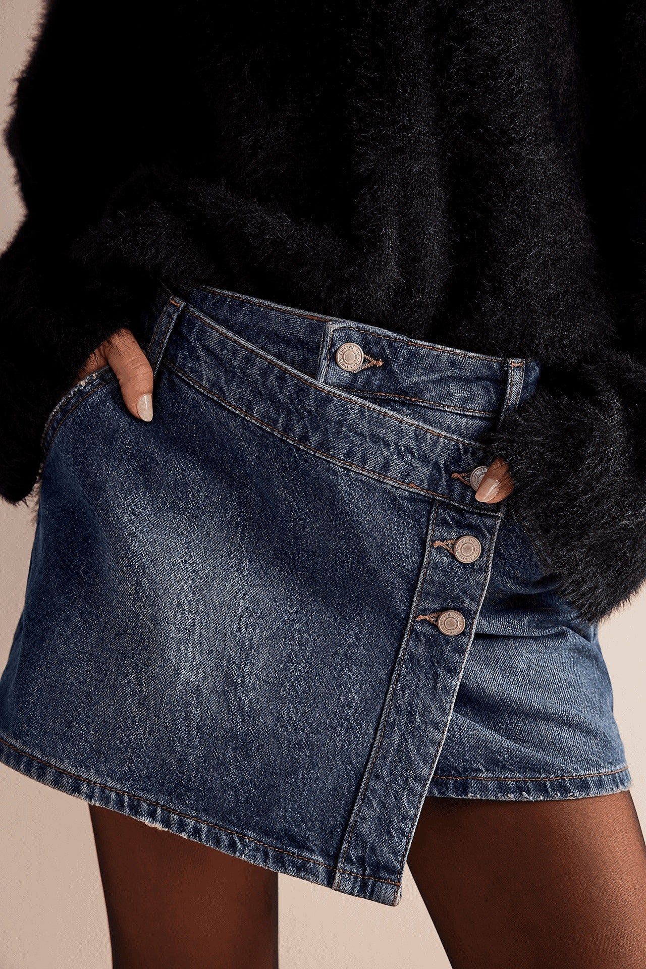 Casual High-grade Slimming Hot Irregular Self-contained Safety Skirt