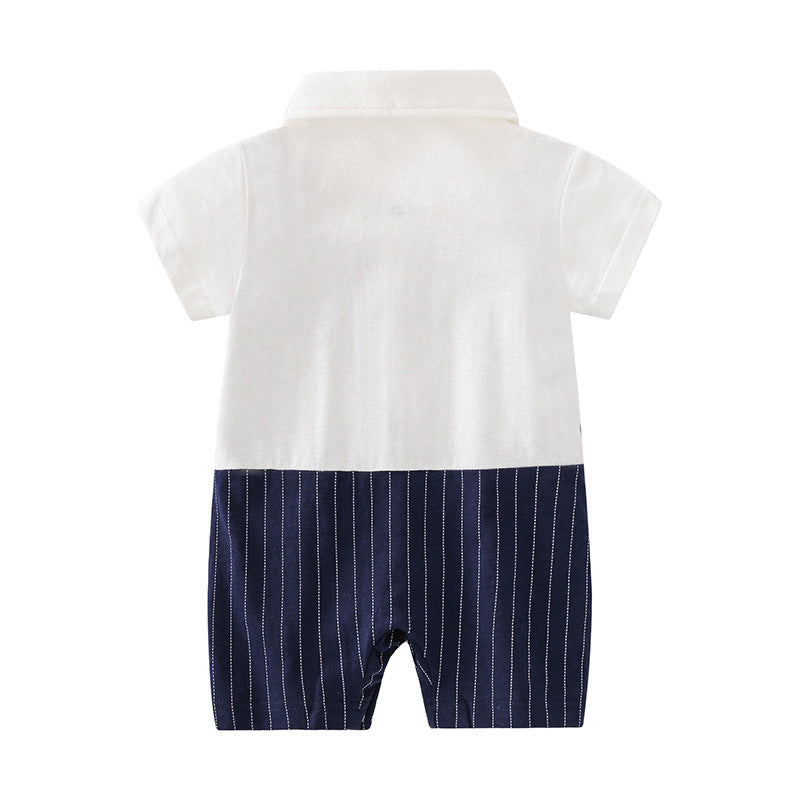 Thin Summer Clothing Born Boy Jumpsuit One Month Old Hundred Jumpsuit, Climbing Suit