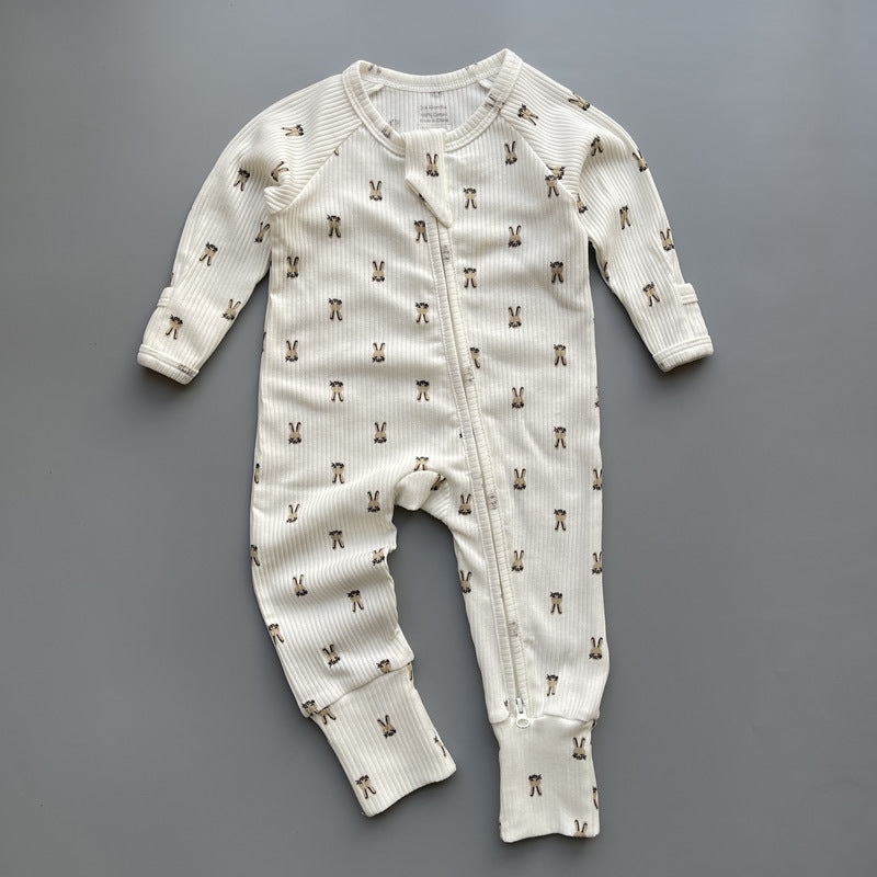 Jumpsuit Male Female Pure Cotton Rompers Jumpsuit, Climbing Suit