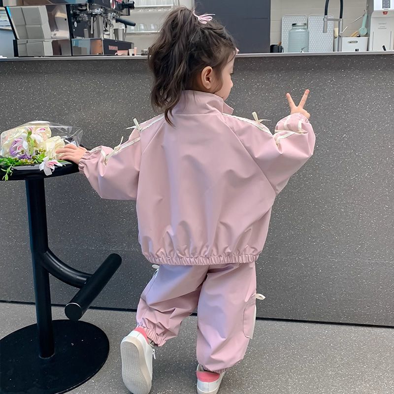 Shell Jacket Overcoat Pants Sports Two-piece Children's Suit