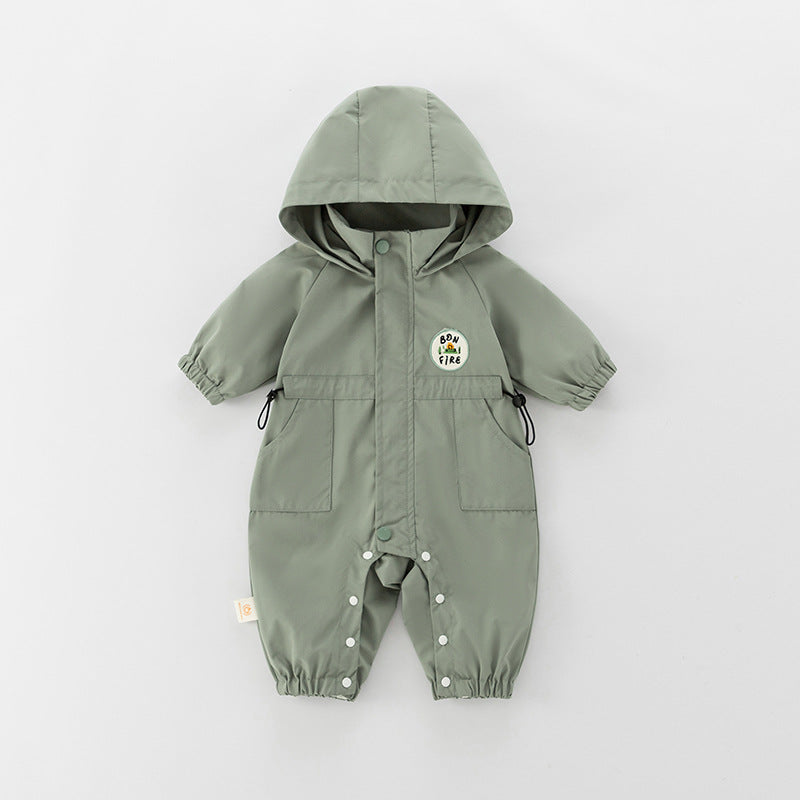 Clothes Autumn Clothing Korean Style Shell Jacket Tooling Jumpsuit, Climbing Suit