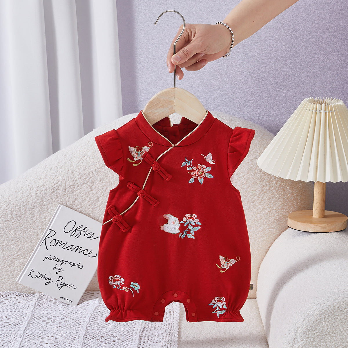 Children's Clothing Jumpsuit Chinese Style Rompers Full Moon Hundred Jumpsuit, Climbing Suit