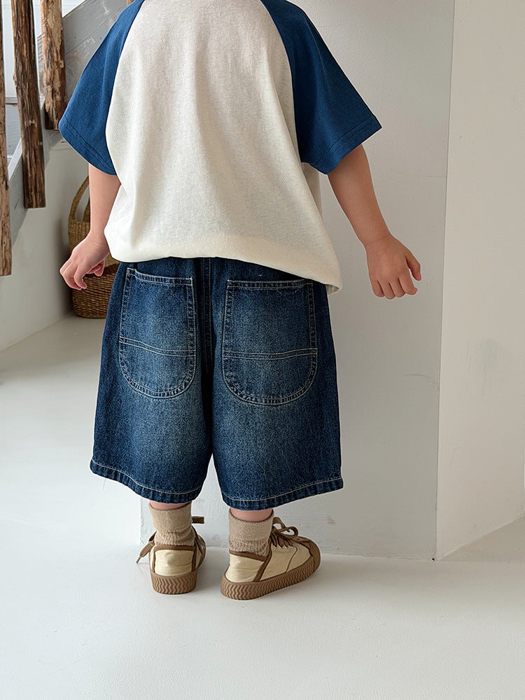 Children's Clothing Crawler Summer Ripped Do The Old Cowboy Children's Pants