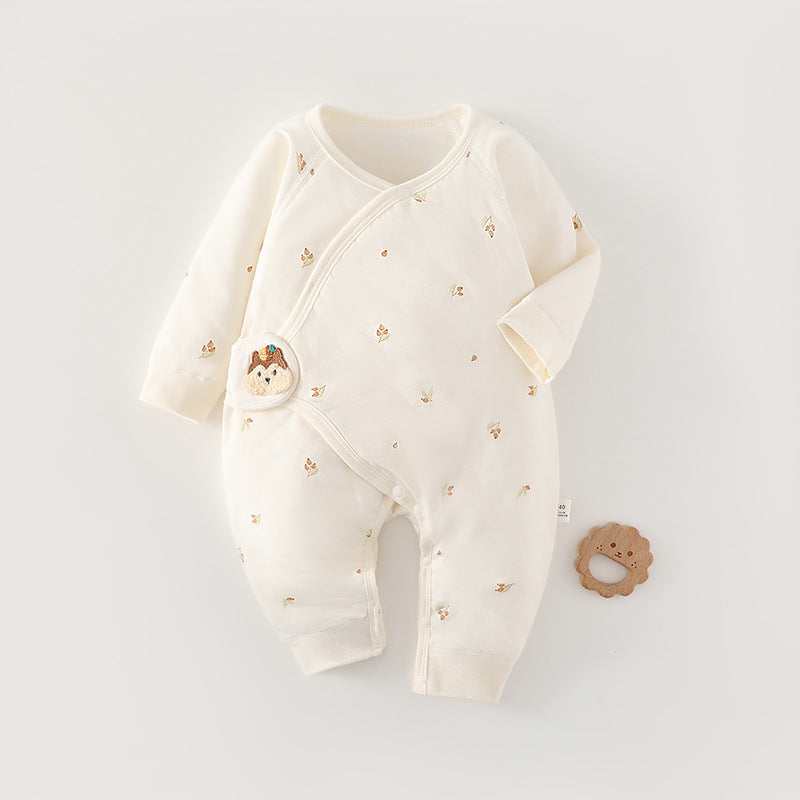 Rompers Quilted Seamless Romper Born Clothes Jumpsuit, Climbing Suit