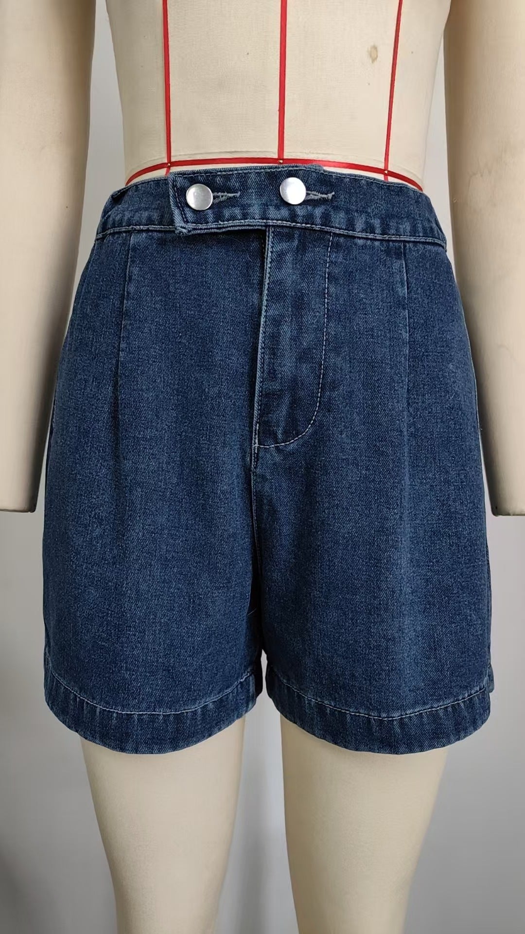 Popular Women's Summer Washed Sleeveless Denim Shorts