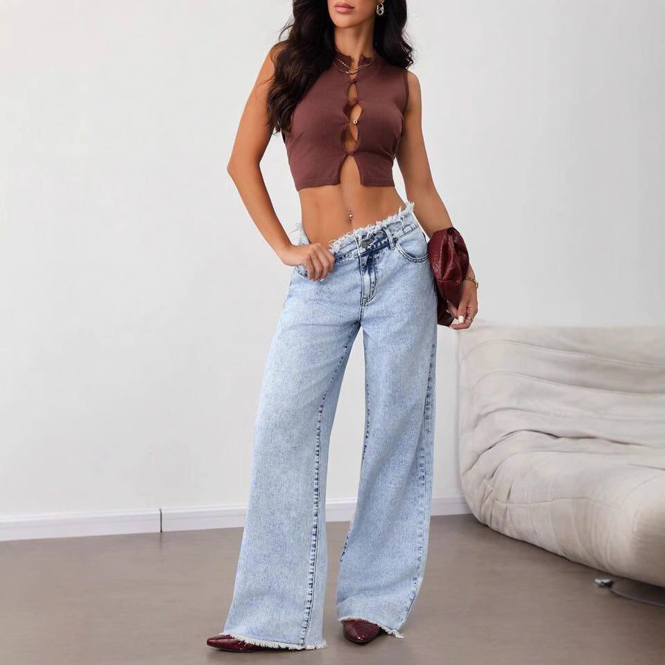 Graceful Women's High Quality Denim Straight Women's Jeans