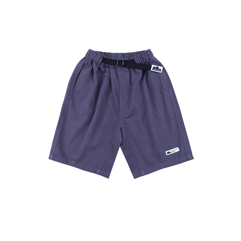 Children's Mountain Clothing Shorts Summer Washed Cotton Children's Pants