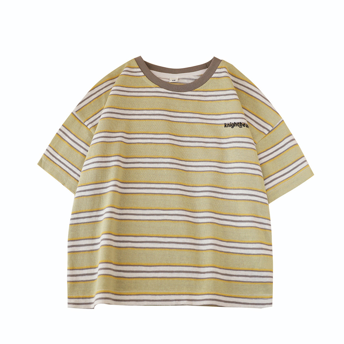 Children's Clothing Striped Short-sleeved Western Style Color Stripes Casual Half Sleeve Children's T-shirt