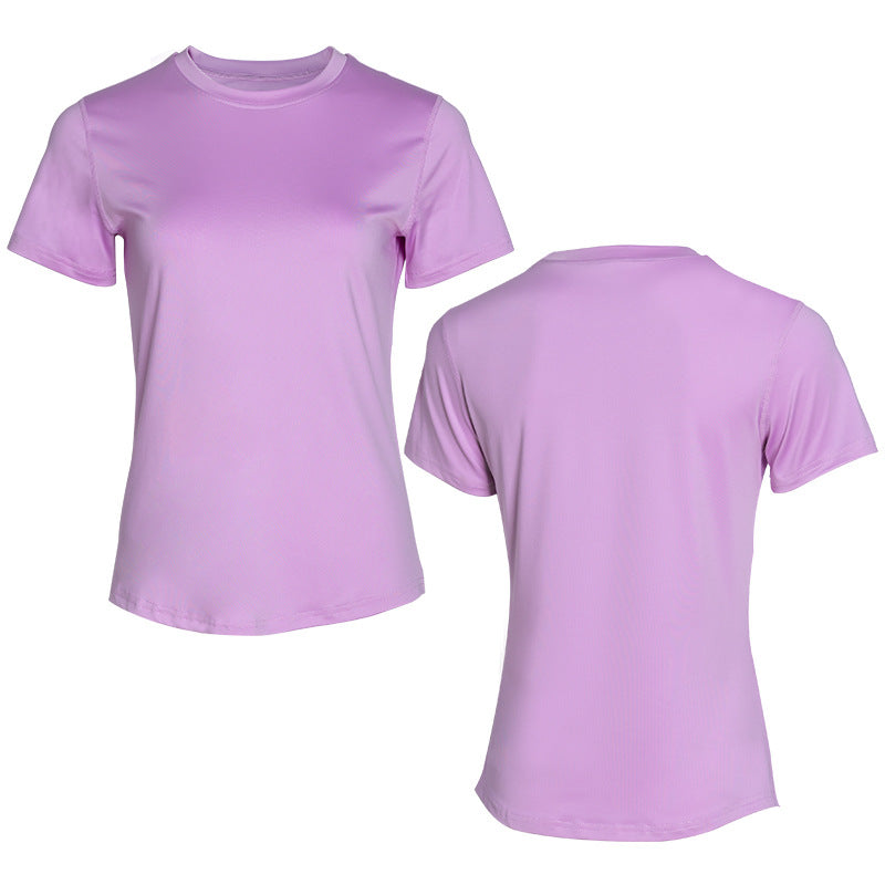 Women's Solid Color Sleeve Summer Slim Fit Women's T-shirt