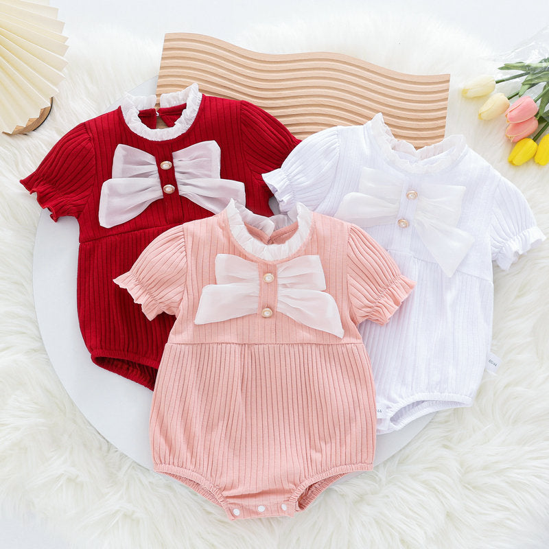 Summer Wear Born Clothes Jumpsuit First Month Old Days Romper Jumpsuit, Climbing Suit