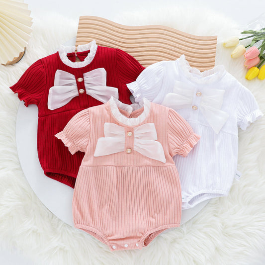 Summer Wear Born Clothes Jumpsuit First Month Old Days Romper Jumpsuit, Climbing Suit