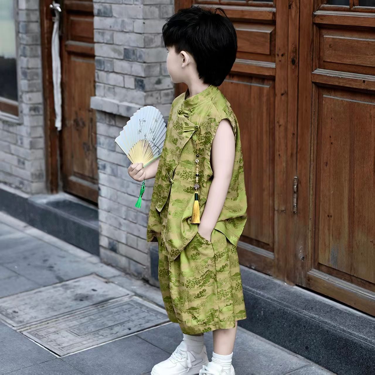 Children's Han Ancient Style Clothing Summer Chinese Performance Children's Suit