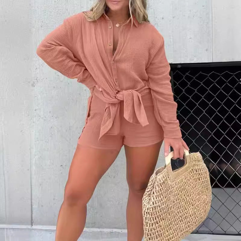 Classic Classy Popular Durable Autumn Crepe Fashion Casual Suit