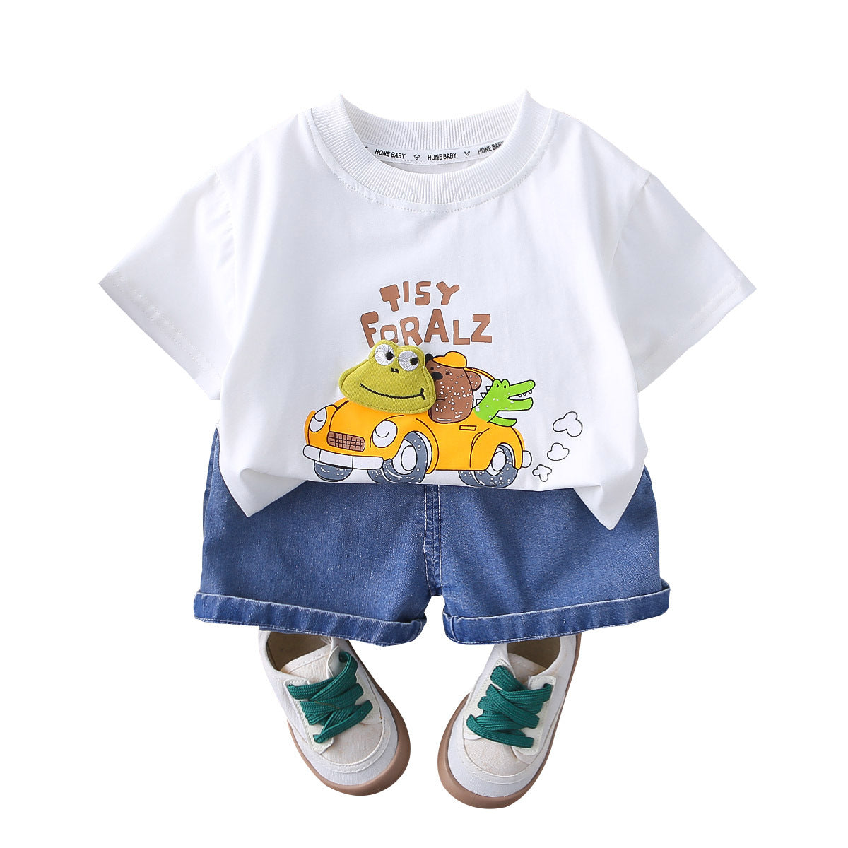 Children's Summer Short-sleeved Thin Casual Western Style Children's Suit