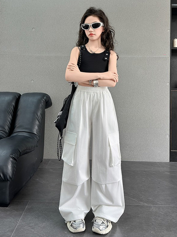 Children's Casual Fashion Clothing Overalls Loose Western Children's Pants
