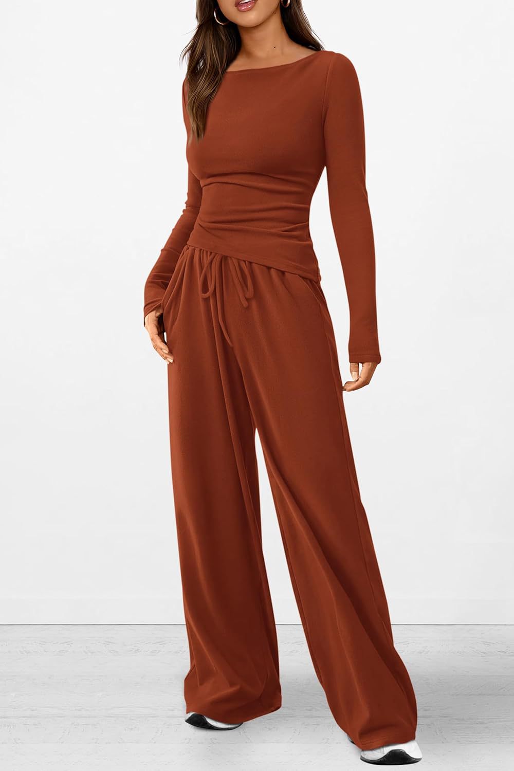 Fashion Unique Spring Asymmetric T-shirt Sportswear Fashion Casual Suit