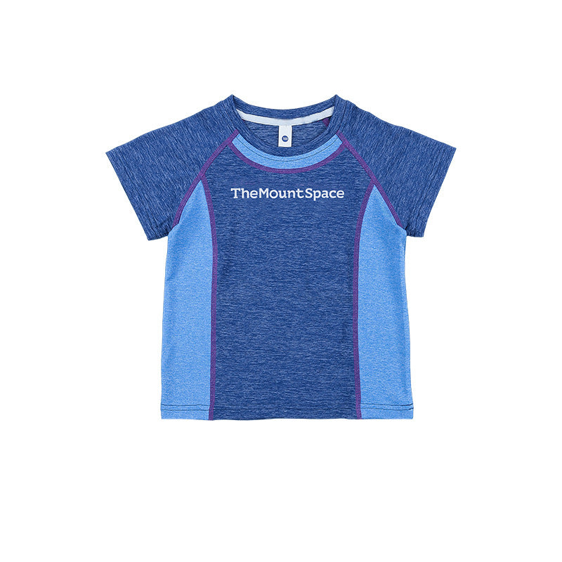 Children's Clothing Short-sleeved Summer Contrast Color Cool Feeling Breathable Short Sleeve Children's T-shirt