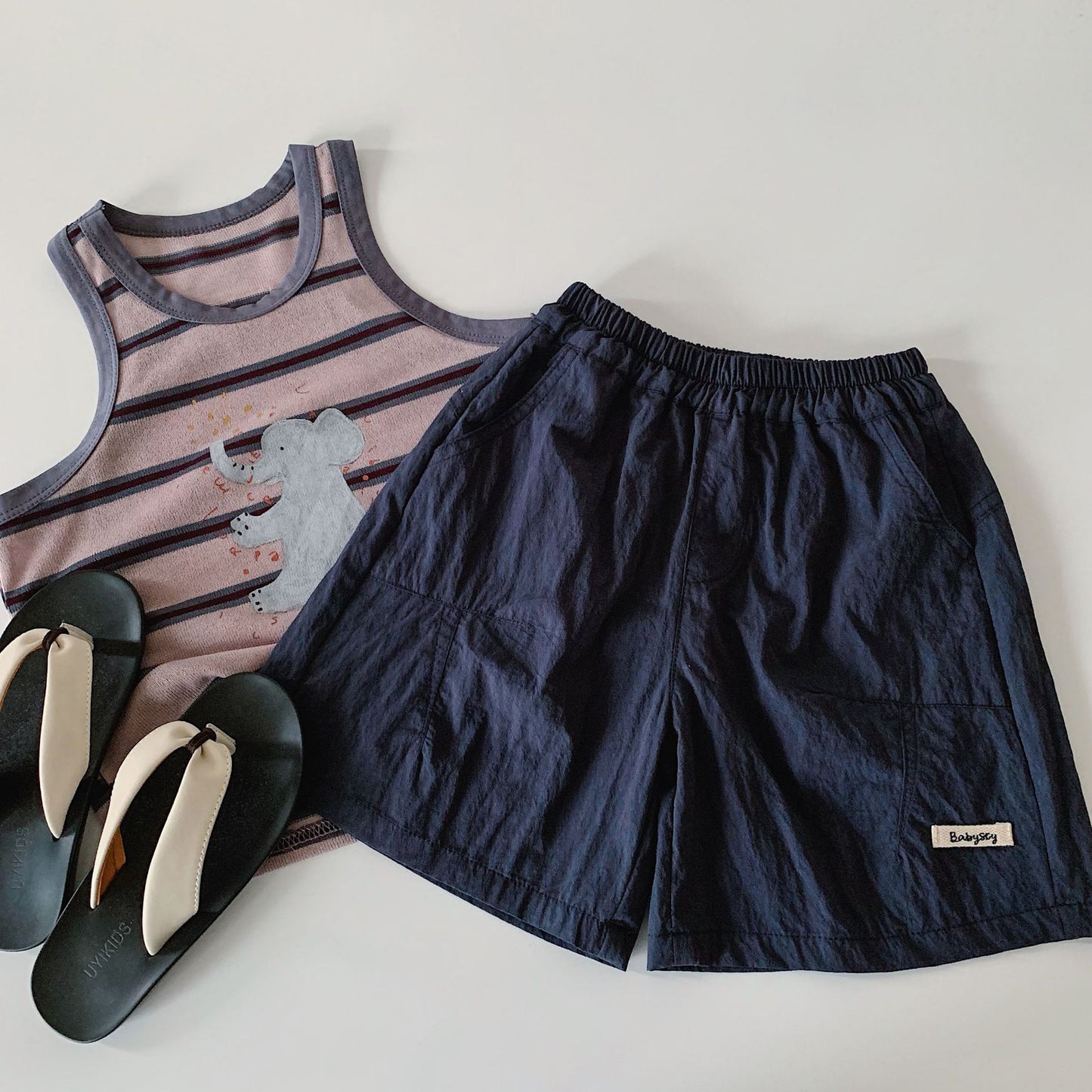 Children's Shorts Summer Solid Color Calibration Thin Children's Pants