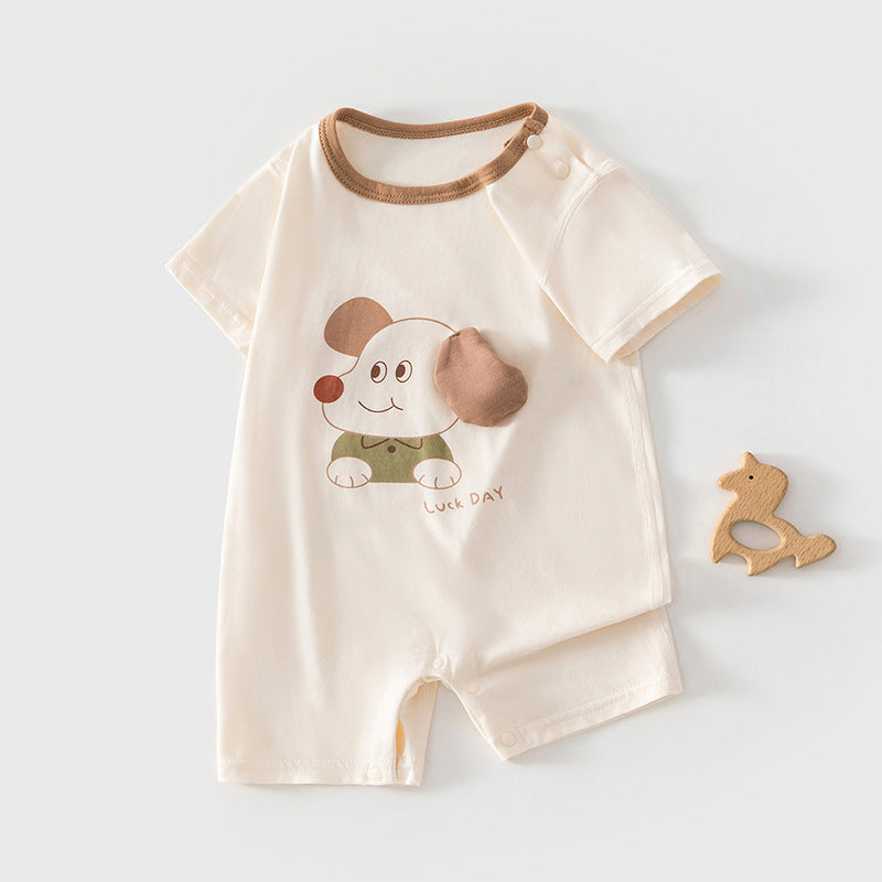 Modal Jumpsuit Summer Short Sleeved Kazakhstan Romper Born Jumpsuit, Climbing Suit
