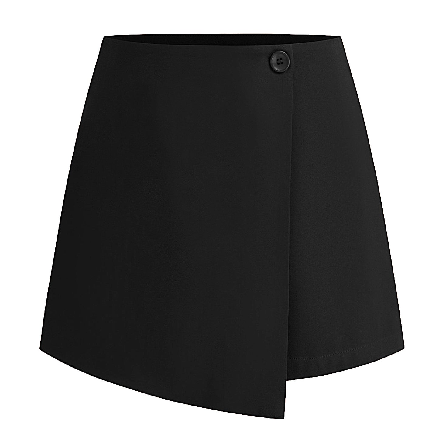 Women's Irregular Stretch Summer High Waist Zipper Button Skirt