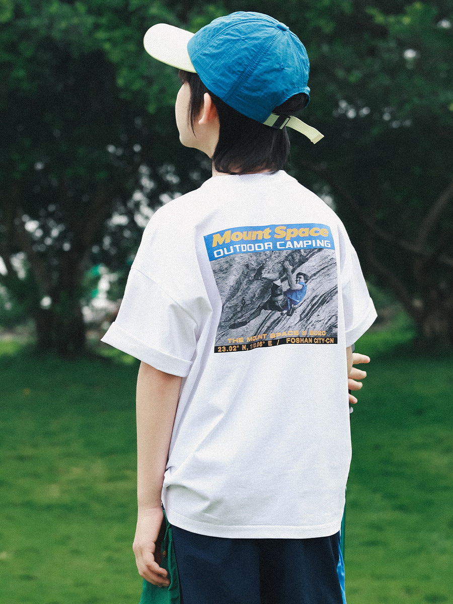 Children's Boy's Short-sleeved Summer Outdoor Sports Cool Children's T-shirt