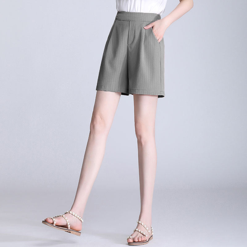 Women's Summer Korean Style White High Waist Comfort Casual Pants