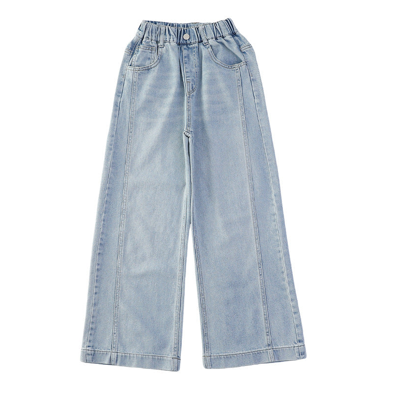 Trendy Junior High School Jeans Casual Children's Pants