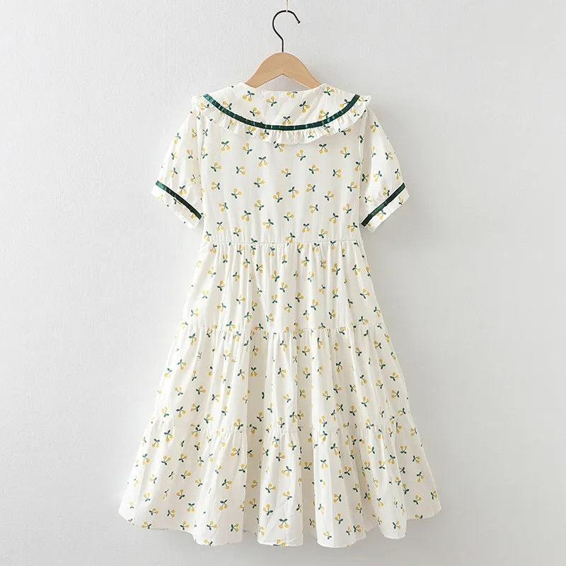 Children's Floral Princess Middle Big Clothing Sweet Children's Dress