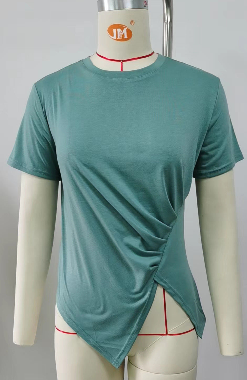 Women's Summer Solid Color Loose Round Neck Women's T-shirt